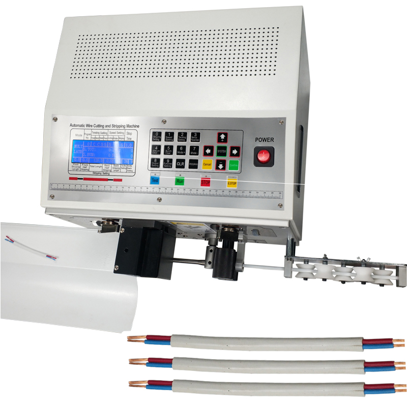 Máy Cắt Tuốt Dây Dẹt 2 Lõi Tự Động HS-BX05